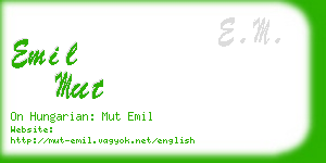 emil mut business card